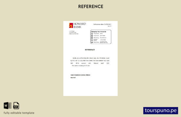lista para imprimir plantilla de referencia de cierre de EE.UU. Howard